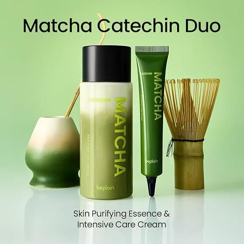 beplain Matcha Catechin Skin Purifying Essence for Face | Hydrating & Balancing Facial Essence for Glowy Skin | Suitable for Sensitive Skin | K-Beauty (5.07 fl oz / 150 ml) (Matcha Catechin Duo) thumbnail 2