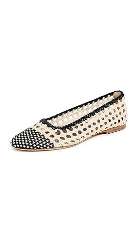 STAUD Nell Crochet Ballerina Flats