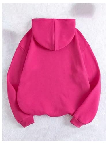 SOLY HUX Girl's Graphic Sweatshirt Letter Floral Print Long Sleeve Oversized Hoodies Pullover Tops thumbnail 3