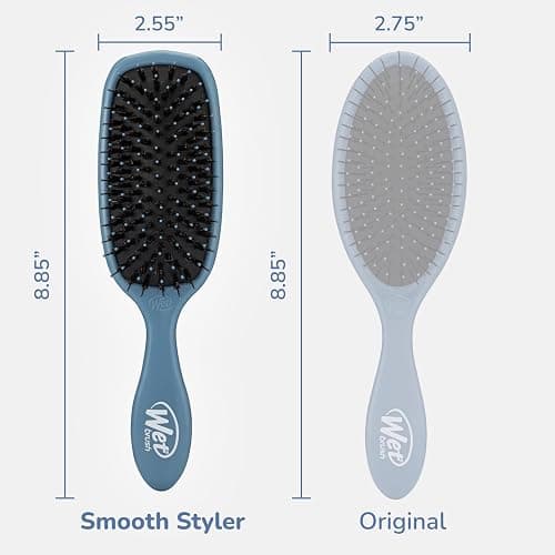Wet Brush Shine Enhancer Hair Brush, Elemental Blue, Ultra-Soft IntelliFlex Bristles, Natural Boar Bristles for All Hair Types, For Women and Men, Wet and Dry, All Ages thumbnail 5