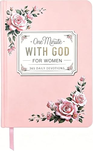 One Minute With God for Women,One-Minute Daily Devotional Hardcover with Scripture,Faith-Based Guided Journal for Women, Inspirational Gift for Christian Women - Image 1