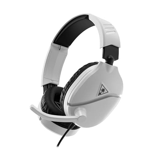 Turtle Beach Recon 70 Wired Multiplatform Gaming Headset for PS5, PC, Xbox | PlayStation, PS4, Xbox Series X|S, Xbox One, Mobile, Flip-to-Mute Mic, 40mm Speakers, Lightweight, Soft Earpads, White - Image 1