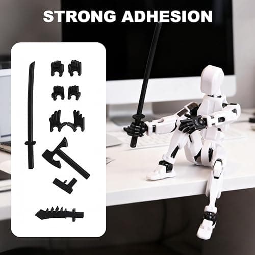 (Assembly Completed) 8 Packs Dummy13 Action Figure Set, 3D Printed ActionFigure Toy Gifts for Kids, Dummy 13,Robot 13 Action Figure Full Body Mechanical Doll Christmas Birthday Gift for Boys Girls thumbnail 7