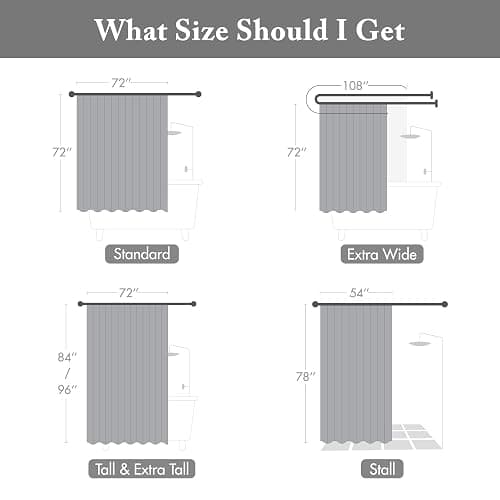 Madison Park Amherst Bathroom Shower Curtain Faux Silk Pieced Striped Modern Microfiber Bath Curtains, 72x72 Inches, Black thumbnail 2