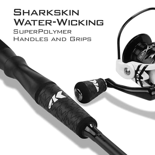 KastKing Crixus Fishing Rod and Reel Combo, High Performance Spinning & Baitcaster Combo, IM6 Graphite 2Pc Blanks, Zirconium Oxide Rings, SuperPolymer Handle, Lightweight Reel with Aluminum Spool thumbnail 6