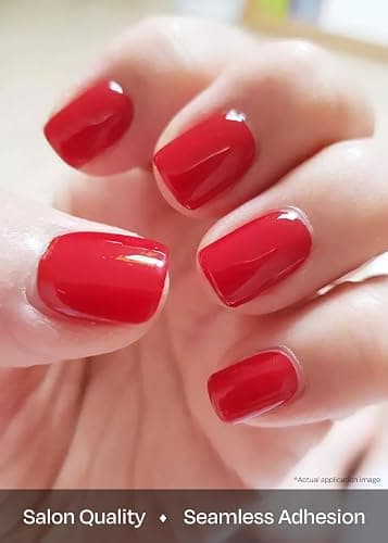 ohora Semi Cured Gel Nail Strips (N Addict) - Works with Any Lamps, Salon-Quality, Long Lasting, Easy to Apply & Remove - Includes 2 Prep Pads, Nail File & Wooden Stick thumbnail 5