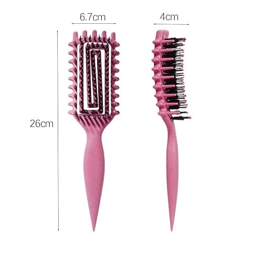 Curly Hair Brush Candybrush Curl Defining Brush for Detangling Shaping and Defining Curls for Women, Men, Wet & Dry Hair (Pink) thumbnail 4