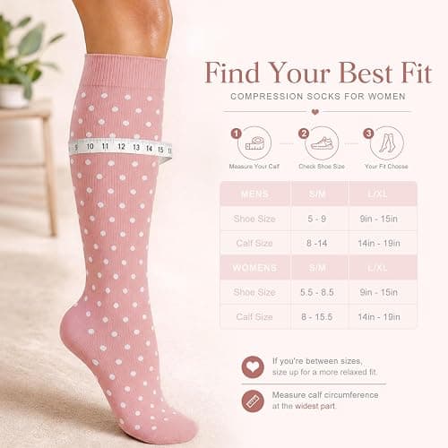 4 Pairs-Compression Socks for Women&Men Circulation-Best Support for Nurses,Running,Athletic thumbnail 7
