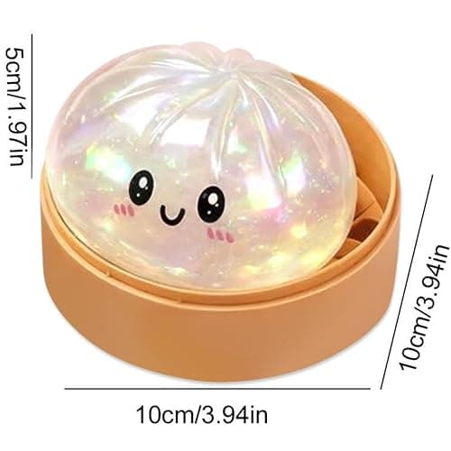 Glitter Dumpling, Glitter Dumpling Squishy with Box,Dumplings Stress Balls Fidget Sensory Balls,Dumplings Sensory Squeeze Toy for Stress Relief thumbnail 3