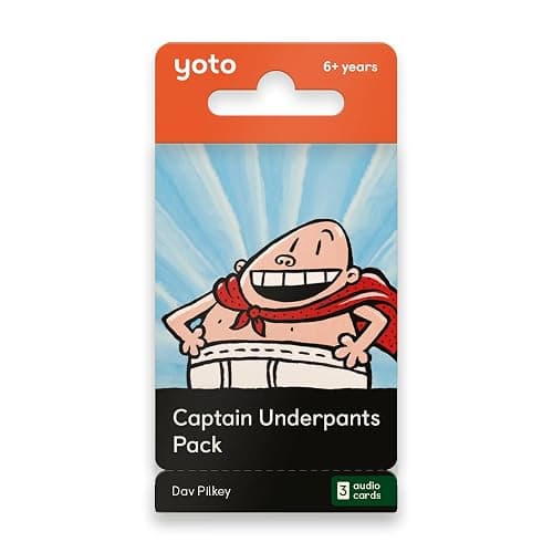 Yoto Captain Underpants Pack - 3 Kids Audiobook Cards for Use with Player & Mini All–in–1 Audio Player, Educational & Screen–Free Listening with Fun Playtime, Bedtime & Travel Stories, Ages 6+ - Image 1