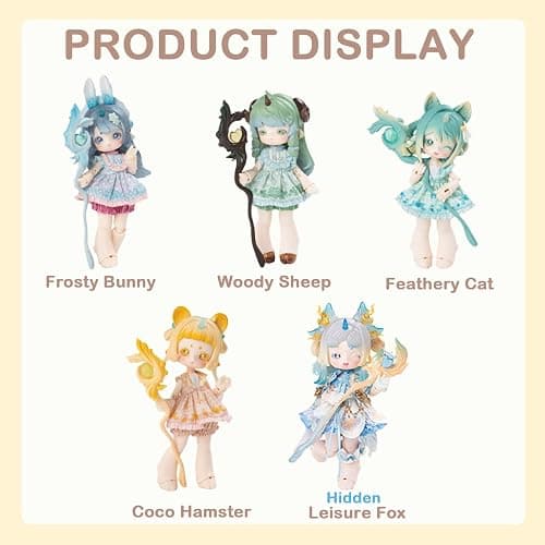 Antu Cute Beast Magic Series Single Box (Contains 1 Figure), 1/12 BJD Dolls Random Design Cute Figures Collectibles Birthday Gift thumbnail 3