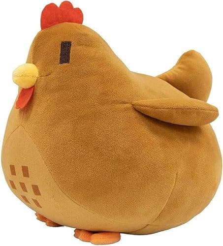 Stardew Plush Toy Valley Doll Figure Apple Junimo Plush Plants Stuffed Animal Green Soft Plush Pillow, Best Gift for Your Family 10" (Brown Chicken) thumbnail 3