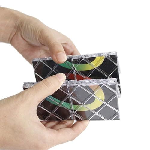 GoodPlay MoZhi LingAo 8 Panels 3 Rings Magic Folding Puzzle Cube Twisty Black thumbnail 4