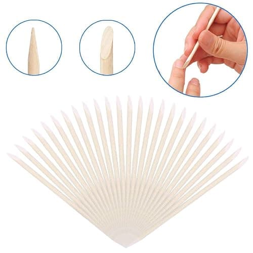 BTYMS 300 Count Orange Wood Stick 4.5 inch Cuticle Pusher Remover Orangewood Cuticle Sticks Nail Art Manicure Pedicure Sticks Orange Sticks for Nails thumbnail 5