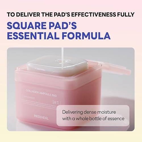 MEDIHEAL Madecassoside Toner Pads [Disney Pixar Edition]-Centella Asiatica to Improve Uneven Skin Tone - Vegan Face Gauze, Full size 100 + Refill 100 (Collagen, 200 pads) - .Collagen_D thumbnail 8