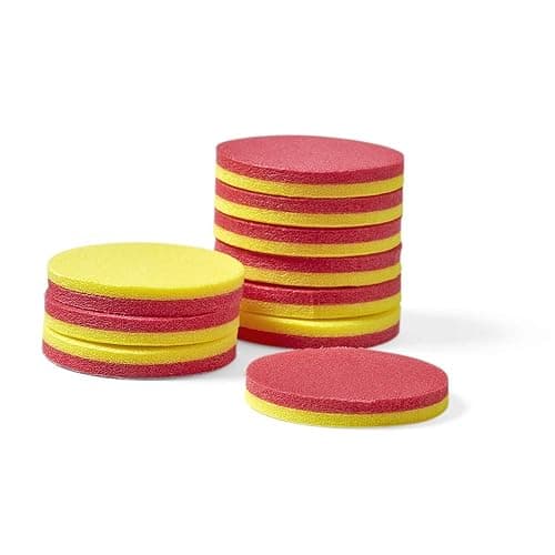 hand2mind Foam Two-Color Counters, Red and Yellow, Manipulatives, Chips, Math Bingo, 200 Count thumbnail 6