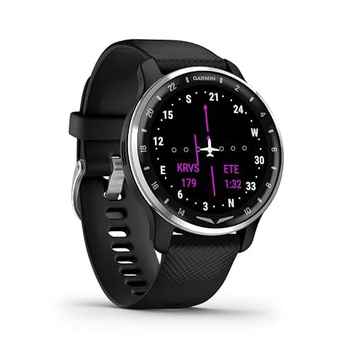Garmin D2 Air X10 Aviator GPS Smartwatch with Call, Text, Health, Wellness and Aviation Weather Features (Black) + USB Wall Charger + Microfiber Cleaning Cloth + More thumbnail 7