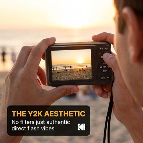 Kodak PIXPRO FZ45 Digital Camera Black, 16MP Point & Shoot with 4X Optical Zoom, 27mm Wide Angle, 2.7 Inch LCD, 1080p Video Bundle with Tudak Compatible Camera Case 32GB SD Card, & Microfiber Cloth thumbnail 4