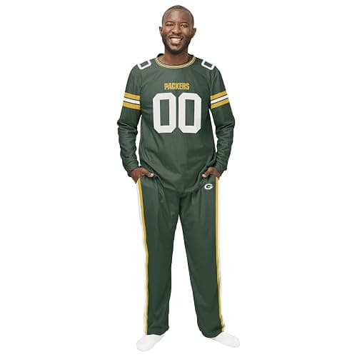 FOCO Men's NFL Team Logo Gameday Ready Jersey Pajama Set - Image 1