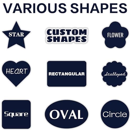 1-2500 Custom Sticker roll, 1"-10" inch Personalized Waterproof Vinyl Labels, Corporate Business Stickers, Design Any Logo Image Photo Text Name Address QR Code thumbnail 5