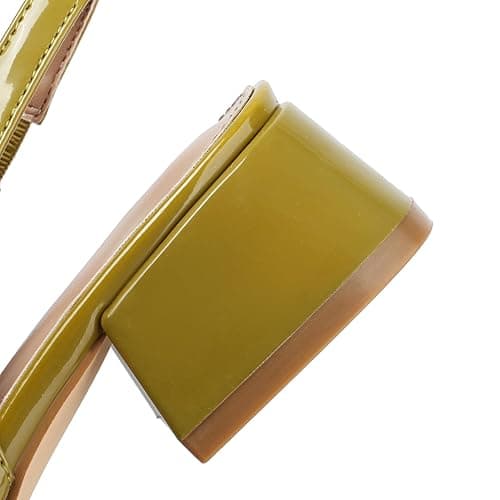 Slingback Mary Jane Heels for Women Low Block Heel Closed Square Toe Pump Shoes Heels Classic Daily Office Dressy Shoes thumbnail 6