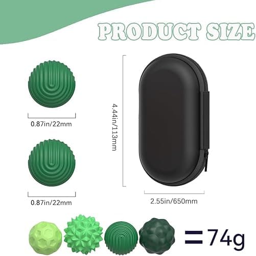 Magnetic Sensory Fidget Balls (8PCS), Weighted Magnet Balls Fidget Toys for Teens Adult ADHD Autism Anxiety, Quiet Stress Relief Office Desk Gadgets, Hand Therapy Sensory Toy Items Gift (Green) thumbnail 2