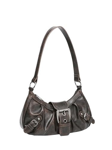 Verdusa Women's Y2k Purse Goth Handbag Buckle Punk Hobo Shoulder Bag Clutch Purses Bags thumbnail 4
