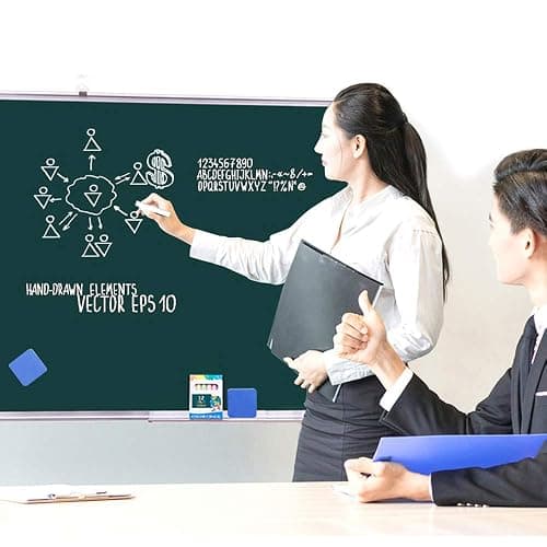 Dry Erase Erasers, 36 Pack Magnetic Whiteboard Eraser Chalkboard Eraser Dry Eraser for Classroom Office and home (Blue) thumbnail 6