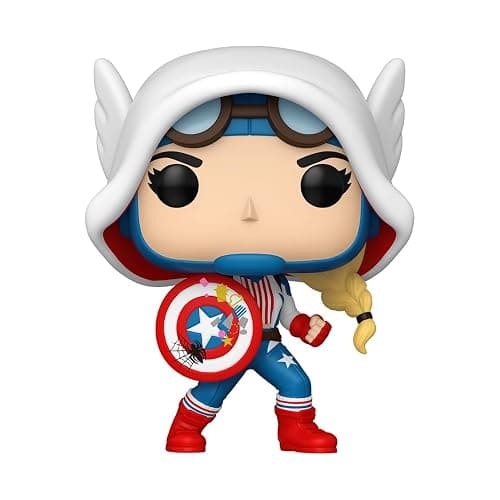 Funko Pop! Marvel: Spider-Gwen - Cap-Gwen - Marvel Comics - Collectable Vinyl Figure - Gift Idea - Official Merchandise - Toys for Kids & Adults - Model Figure for Collectors thumbnail 2
