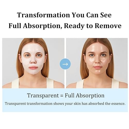 MUQIAN Rosemine Deep Collagen Anti-Wrinkle Lifting Overnight Mask Facial sheet masks with low molecular weight collagen for lifting, firming, and moisturizing 5 Packs thumbnail 5