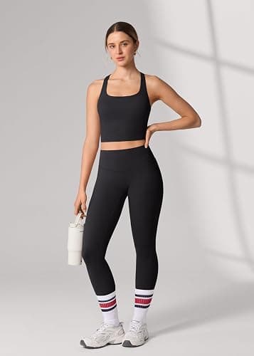 UNISSU Hugluxe No Front Seam High Waisted Yoga Leggings for Women Buttery Soft Comfy Casual Butt Lift Workout Pants - 25'' thumbnail 3