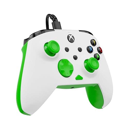 Turtle Beach Rematch Core Bianco/Verde - Gamepad cablato - Con licenza per Xbox Series XS, Xbox One e PC - Pulsanti audio, motori Rumble e grilletti a impulsi, cavo da 3 m thumbnail 7