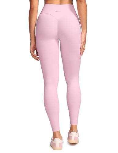 INGIA Womens High Waist No Front Seam Scrunch Butt Leggings Workouts 25 Inches V-Back Scrunch Booty Gym Yoga Pants - Image 1