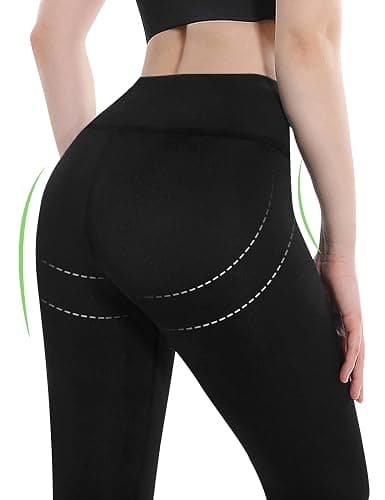 Gnainach Girls Running Pants High Waisted Soft Comfy Elastic Compression Yoga Leggings for Toddler Kids Teens Dance Workout thumbnail 4