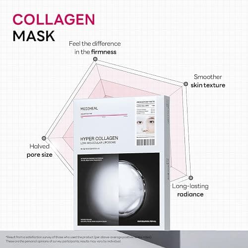 Mediheal Hyper Collagen_Collagen Real Deep Mask 4pcs | Collagen Gel Mask for Multi-lifting Care | Achieves Bouncy Skin | Boosts Pore Elasticity | 30mins Quick Care | Extra Hydration thumbnail 6