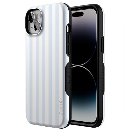 Casely iPhone 14 Plus Case | Blue Stripes | Sunday Best | Compatible with MagSafe | Bold Protective Design thumbnail 2