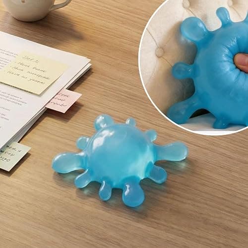 Water Splash Ball Squishy Toy, Squishy Stress Splash Ball, Soft Fidget Toy for Anxiety Relief, Sensory Squishy Ball Calming Tactile Grip for Focus & Relaxation (Blue) thumbnail 2