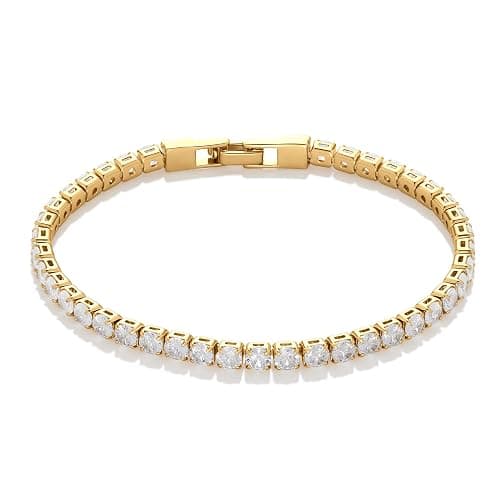 Amazon Essentials Cubic Zirconia Tennis Bracelet for Women, 7.5 thumbnail 3