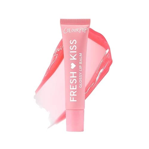 ColourPop Fresh Kiss Glossy Lip Balm - Hydrating Lip Care Enriched with Peptides, Hyaluronic Acid, Shea Butter & Vitamin E for an Ultra-Cushiony Formula - Strawberry Milk (0.49 oz) - Image 1