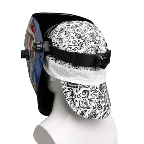 Fullsheild Reversible Welding Cap Flame Resistant CAT 2 Protective FR Welder Hats 6 Pannel Lightweight Printed for Men Women thumbnail 5
