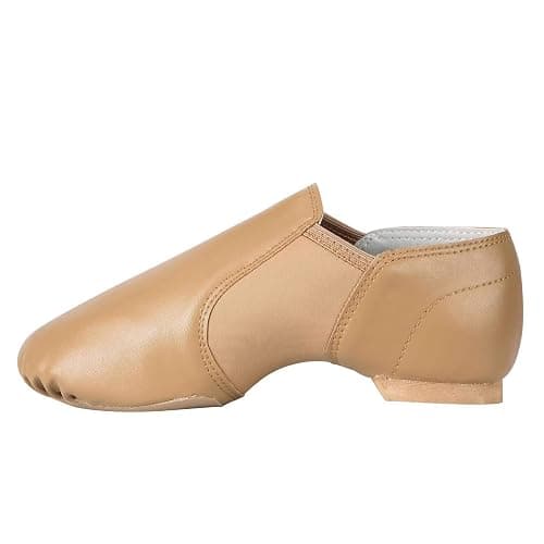 Linodes Unisex 006 PU Leather Upper Slip-on Jazz Shoe for Women and Men's Dance Shoes thumbnail 3