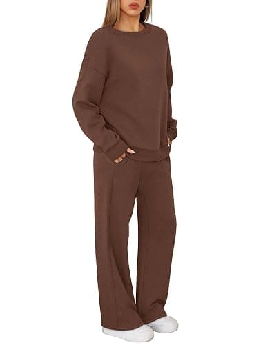 XIEERDUO Sweatsuits Women 2 Piece Outfit Matching Lounge Sets Fall Outfits 2025 Fashion Clothing Crewneck Track Suits thumbnail 4