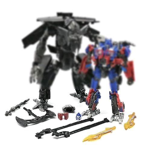 CHENGLUWAN Deformation Toys, Deformation Robot Toy Combiner Set 2 in 1 Action Figure 7.9 Inches with Accessories, Suitable for Ages 6 and Up Gifts for Boys and Girls thumbnail 2