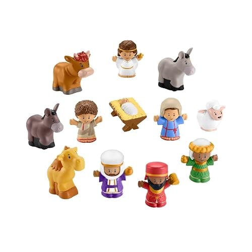 Fisher-Price Little People Toddler Toy Nativity Set with Music Lights & 18 Pieces for Christmas Pretend Play Kids Ages 1+ Years​ thumbnail 4