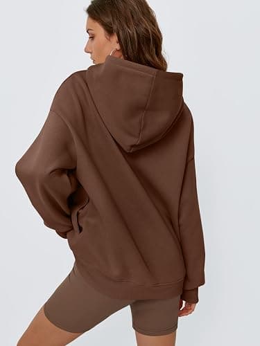 Trendy Queen Womens Oversized Hoodies Comfy Sweatshirts Fall Fashion 2025 Outfits Casual Tops Fleece Clothes with Pockets thumbnail 4