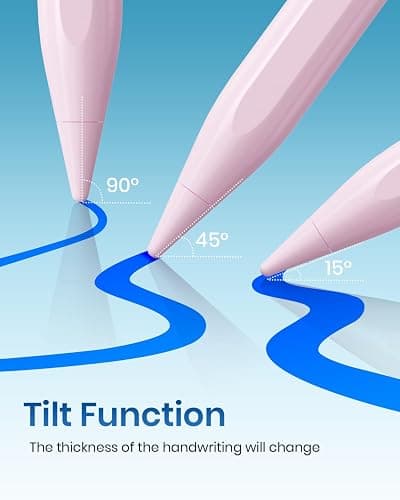 Hastraith Stylus Pen for iPad(2018-2025)-2X Faster Charge with Tilt Sensitivity & Palm Rejection for iPad 11/10/9/8/7/6th Gen, Air 7/6/5/4/3/M3/M2, Pro 13"/12.9"/11"/M4, Mini 7/6/5th,Pink thumbnail 7