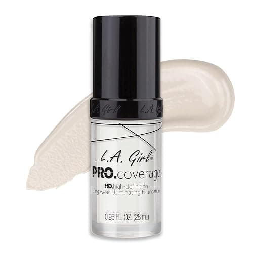 L.A. Girl Pro Coverage Liquid Foundation, White, 0.95 Fl Oz - Image 1