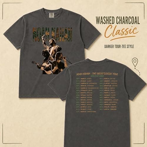 Folk Music Vintage Concert Photo Collage Garment-Dyed Retro Graphic Tee | Pre-Shrunk, True-to-Size Unisex Fit - Full Tour Date Backprint - Concert Keepsake Gift thumbnail 8