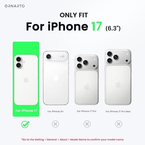 ORNARTO Coque pour iPhone 17 (6,3") - en Silicone Liquide, Protection Antichoc Complète, Intérieur Doux en Microfibre - Bleu Clair thumbnail 2