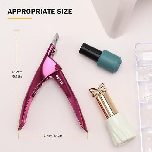 BEZOX Sharp Blade Acrylic Nail Clipper, Professional and High Precision Nail Tip Cutters, False Nail Cutter for Nail Tips thumbnail 6